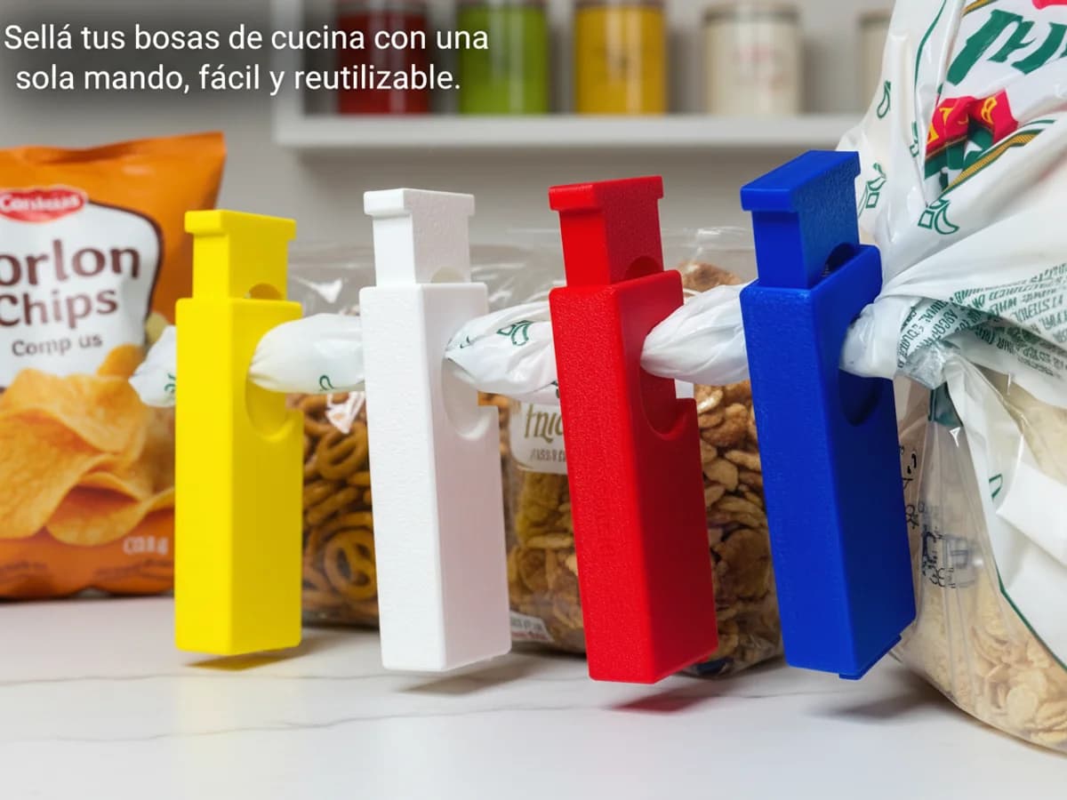 Pack de clips sellador de bolsas x10 (Blanco) — vista principal
