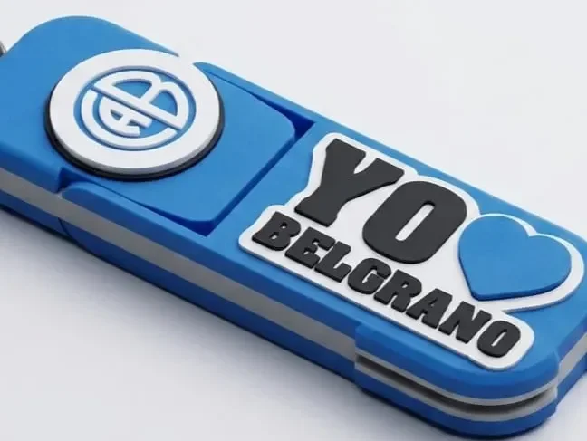 Llavero con Soporte para celular personalizado por equipo (River Plate) — miniatura