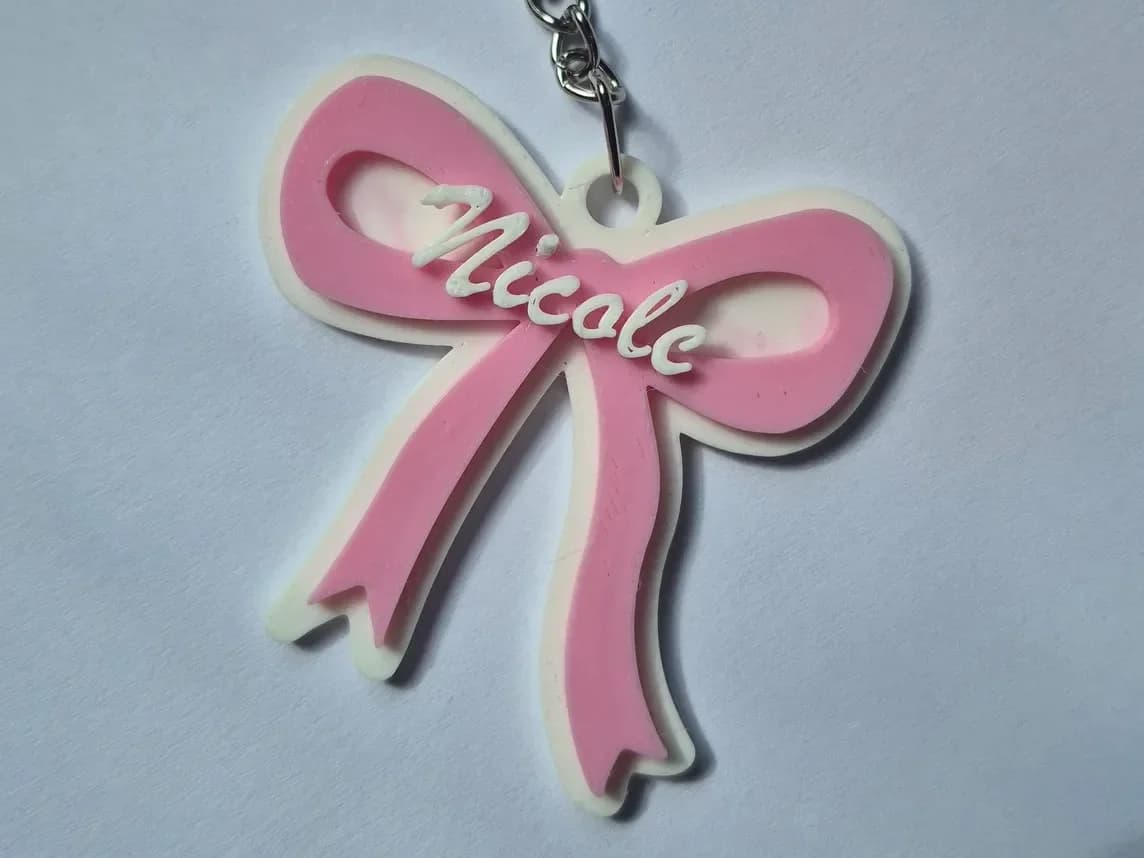 Llavero de cinta con nombre personalizado — vista principal