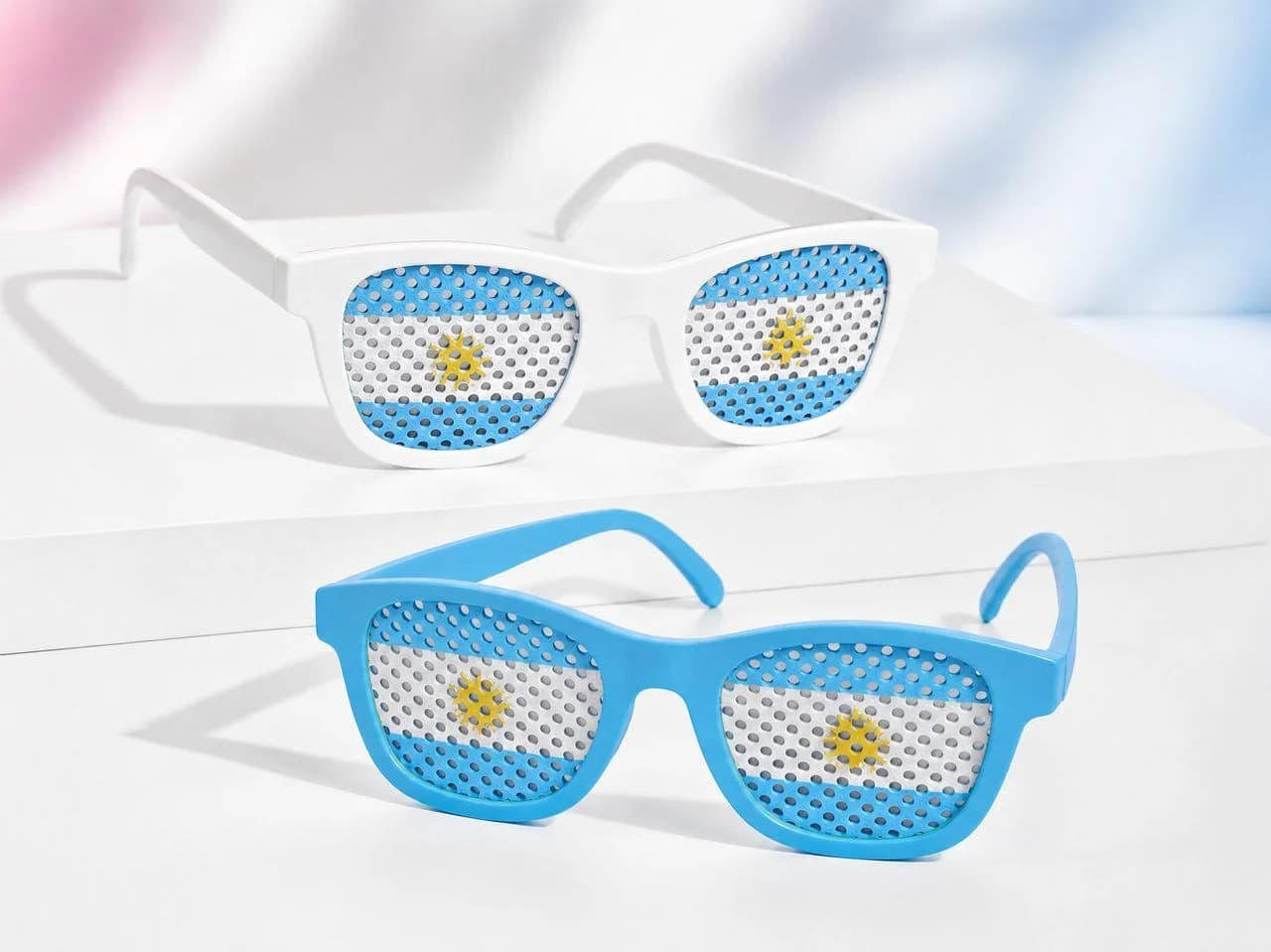 Gafas fan Argentina con marcos intercambiables (Blanco) — vista principal