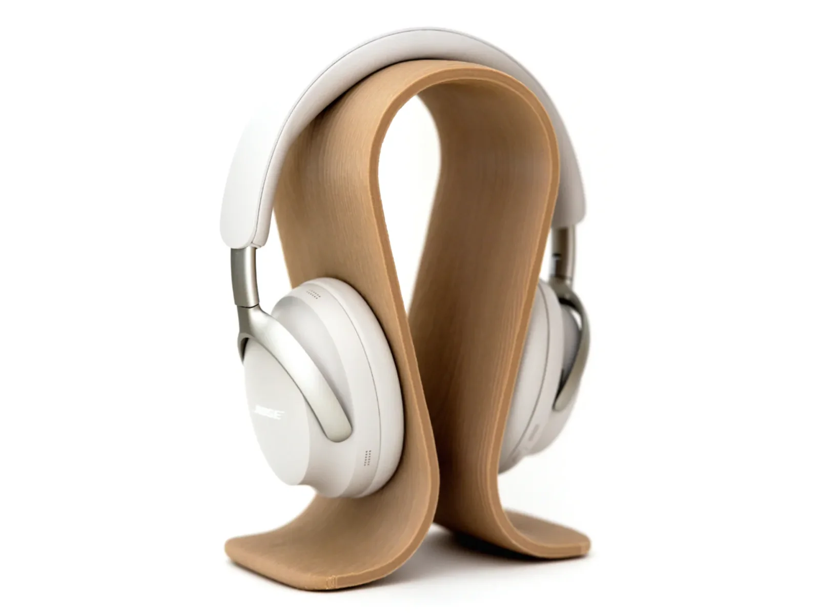 Soporte para auriculares Omega efecto madera — vista principal