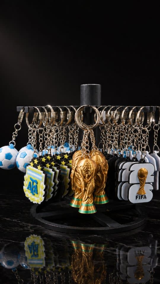 Productos para el Mundial — merchandising impreso en 3D