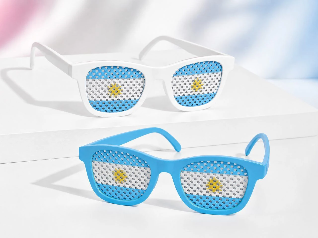 Gafas fan Argentina con marcos intercambiables (Blanco) — vista principal