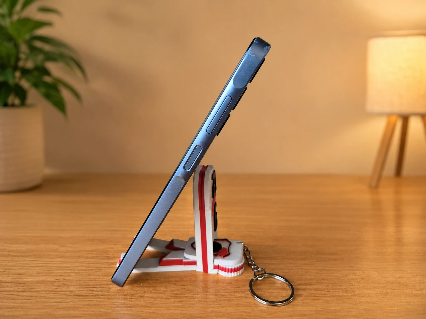 Llavero con Soporte para celular personalizado por equipo